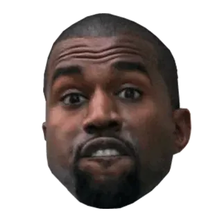 🖕 Kanye West rapper, musicista, celebrità, Kanye, West telegram sticker
