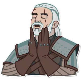 😌 Geralt of Rivia The Witcher witcher, geralt, charakter, fantasy, rüstung whatsapp sticker