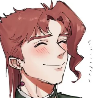 ☺️ Kakyoin Noriaki JoJo's Bizarre Adventure Kakyoin Noriaki, JoJo's Bizarre Adventure, Anime, Manga, Personaje, Fanart telegram sticker
