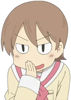 🤣 Yuko Aioi Nichijou Anime, Personagem, Engraçado, Escola, Yuko Aioi, Nichijou telegram sticker