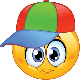 😺 Emoji, Smiley, Mütze, Hut, Gesicht telegram sticker