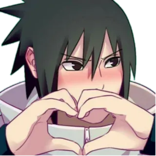 ❤️ Sasuke Uchiha Naruto Anime, Manga, Sasuke, Uchiha, Serce, Miłość telegram sticker