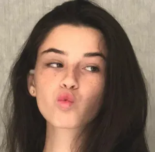 ✨ mujer, retrato, cara, chica, belleza, joven, persona telegram sticker