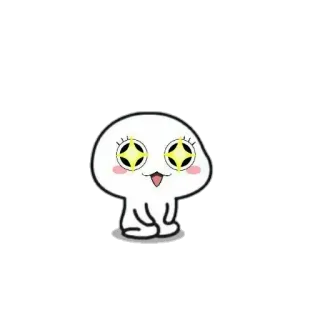 😍 carino, kawaii, cartone animato, adesivo, personaggio telegram sticker
