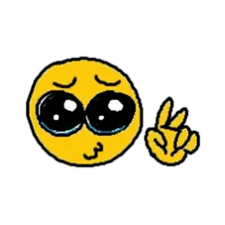 🥺 emoji, arte digitale, cartone animato, illustrazione, adesivo telegram sticker