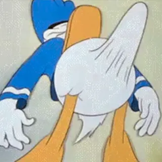 😍 Donald Duck donald duck, disney, cartoon, classic telegram sticker