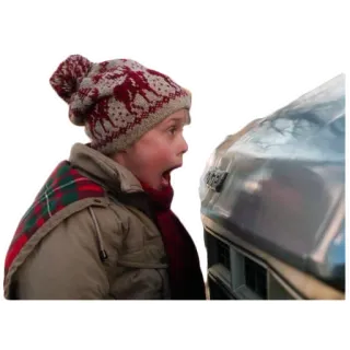 😱 Kevin McCallister Home Alone Mi Pobre Angelito, Kevin McCallister, Sticker película, Divertido, Impactado, Película de los 90 whatsapp sticker