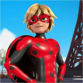 😎 Adrien Agreste Miraculous: Tales of Ladybug & Cat Noir 卡通, 超级英雄, 瓢虫雷迪, 阿德里安, 阿格雷斯特, 角色 whatsapp sticker