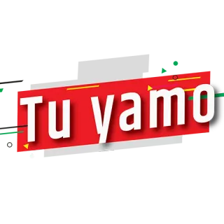 😍 Tu yamo engraçado, texto, expressão, frase, gíria telegram sticker
