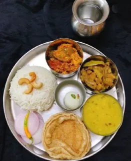🍲 food, rice, curry, Indian cuisine, vegetarian, meal, thali telegram sticker