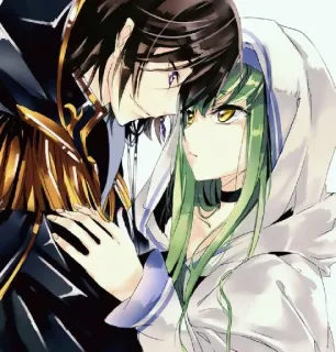 😘 Lelouch Lamperouge Code Geass Anime, Cặp đôi, Tình yêu, C.C., Manga telegram sticker