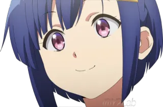 😊 Anime, Personagem, feminino, sorriso, fofo, Mangá, animado, desenho animado telegram sticker