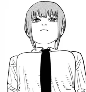 ☹ Makima Chainsaw Man anime, manga, makima, chainsaw man, character telegram sticker