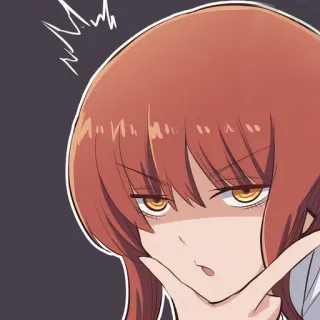 😈 Makima Chainsaw Man Аниме, Манга, Выражение, Персонаж, Серьезный telegram sticker