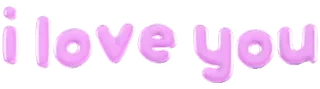 💝 i love you amor, globos, saludo telegram sticker