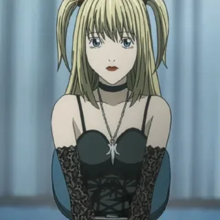 🍎 Misa Amane Death Note Anime, Death Note, Misa Amane, Personagem, Ilustração telegram sticker