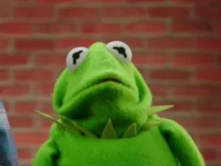 🐸 Kermit Kermit la rana, Muppet, rana, verde, pupazzo telegram sticker