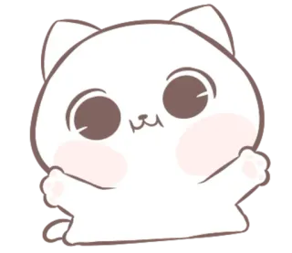 🤗 แมว, สัตว์, น่ารัก, คาวาอิ, สติกเกอร์ telegram sticker