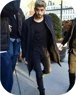 🚶 Zayn Malik zanger, beroemdheid, man, mode, portret telegram sticker