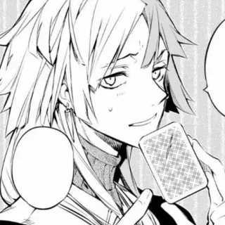 🥀 Anime, Mangá, Carta, Sorriso sarcástico telegram sticker