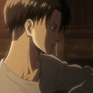 ☁️ Levi Ackerman Attack on Titan anime, levi, attack on titan, character telegram sticker