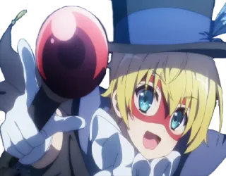 😁 Anime, Magia, Cappello, Maschera, Cartone animato, Personaggio whatsapp sticker