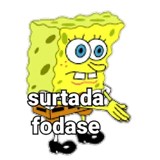 ❗ Spongebob surtada fodase spongebob, sticker, cartoon, cussing, profanity, fodase telegram sticker