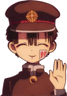 👋 Hanako-kun Toilet-bound Hanako-kun Anime, Fantôme, Uniforme scolaire, Surnaturel telegram sticker