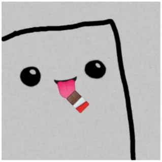 🍫 мультфильм, курение, сигарета, персонаж telegram sticker