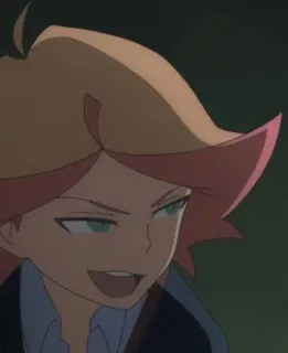 😏 Diana Cavendish Little Witch Academia Anime, Cartone animato, Personaggio, Diana Cavendish, Little Witch Academia telegram sticker
