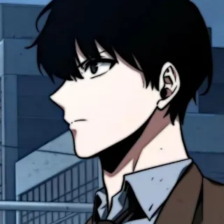 🗯 Anime, Manga, Personaje, Retrato, Hombre, Ilustración telegram sticker