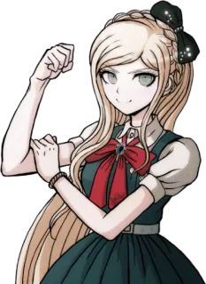 💪 Sonia Nevermind Danganronpa Аниме, Девушка, Соня Невермайнд, Danganronpa, Персонаж, Светлые волосы telegram sticker