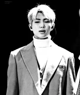 ⚪️ RM RM, BTS, K-Pop, singer, celebrity, music, artist telegram sticker