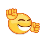 💃 emoji, celebration, success, happy whatsapp sticker