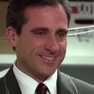 🥹 Michael Scott The Office the office, michael scott, steve carell, funny, comedy, tv show telegram sticker