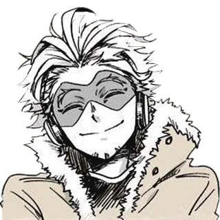 😌 Hawks My Hero Academia anime, hero, wings, smile, manga whatsapp sticker