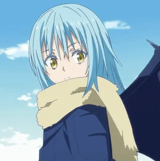 💎 Rimuru Tempest That Time I Got Reincarnated as a Slime Anime, Manga, Isekai, Slime, Rimuru Tempest, Personaggio telegram sticker