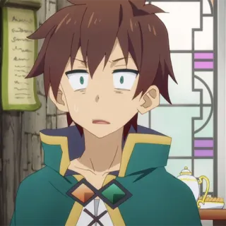 ⚔️ Kazuma Konosuba 动漫, 和真, 异世界, 搞笑, 反应 telegram sticker