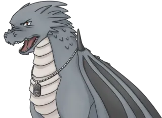 😡 dragón, fantasía, reptil, monstruo whatsapp sticker