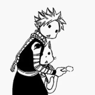 😳 Natsu Dragneel Fairy Tail Anime, Manga, Fairy Tail, Natsu Dragneel, Süß, Cartoon whatsapp sticker