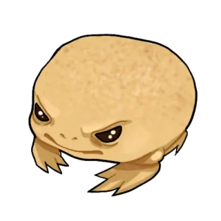 😡 frog, cute, angry, animal, cartoon telegram sticker