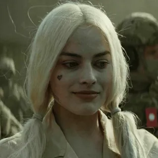 🙁 Harley Quinn Suicide Squad Harley Quinn, Margot Robbie, Suicide Squad, Villano, DC Comics, Película telegram sticker