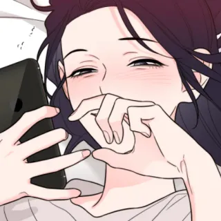 😩 Dessin animé, Fille, Téléphone, Anime, Joyeux telegram sticker