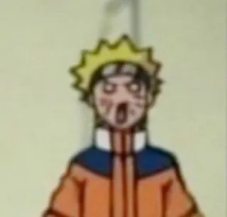 😎 Naruto Uzumaki Naruto наруто, аниме, мультфильм, манга, смешно, реакция, в шоке telegram sticker