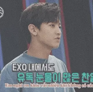 💿 EXO 내에서도
유독 눈물이 많은 찬을
Em nghĩ em khóc rất nhiều khi không có các telegram sticker
