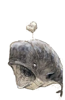 😶 Wal, Fantasy, Ballon, Dunkel, Kreatur telegram sticker