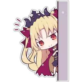 👀 Anime, Chibi, Mignon, Dessin animé, Illustration, Sticker telegram sticker