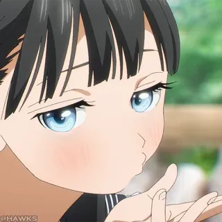 💠 Anime, Donna, Carina, Cartone animato, Ritratto, Ragazza telegram sticker