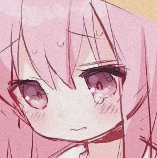 🍓 动漫, 女孩, 粉色, 卡哇伊, 可爱, 漫画 telegram sticker