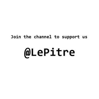 😀 Join the channel to support us
@LePitre Chaîne, Support, Réseaux sociaux, En ligne telegram sticker